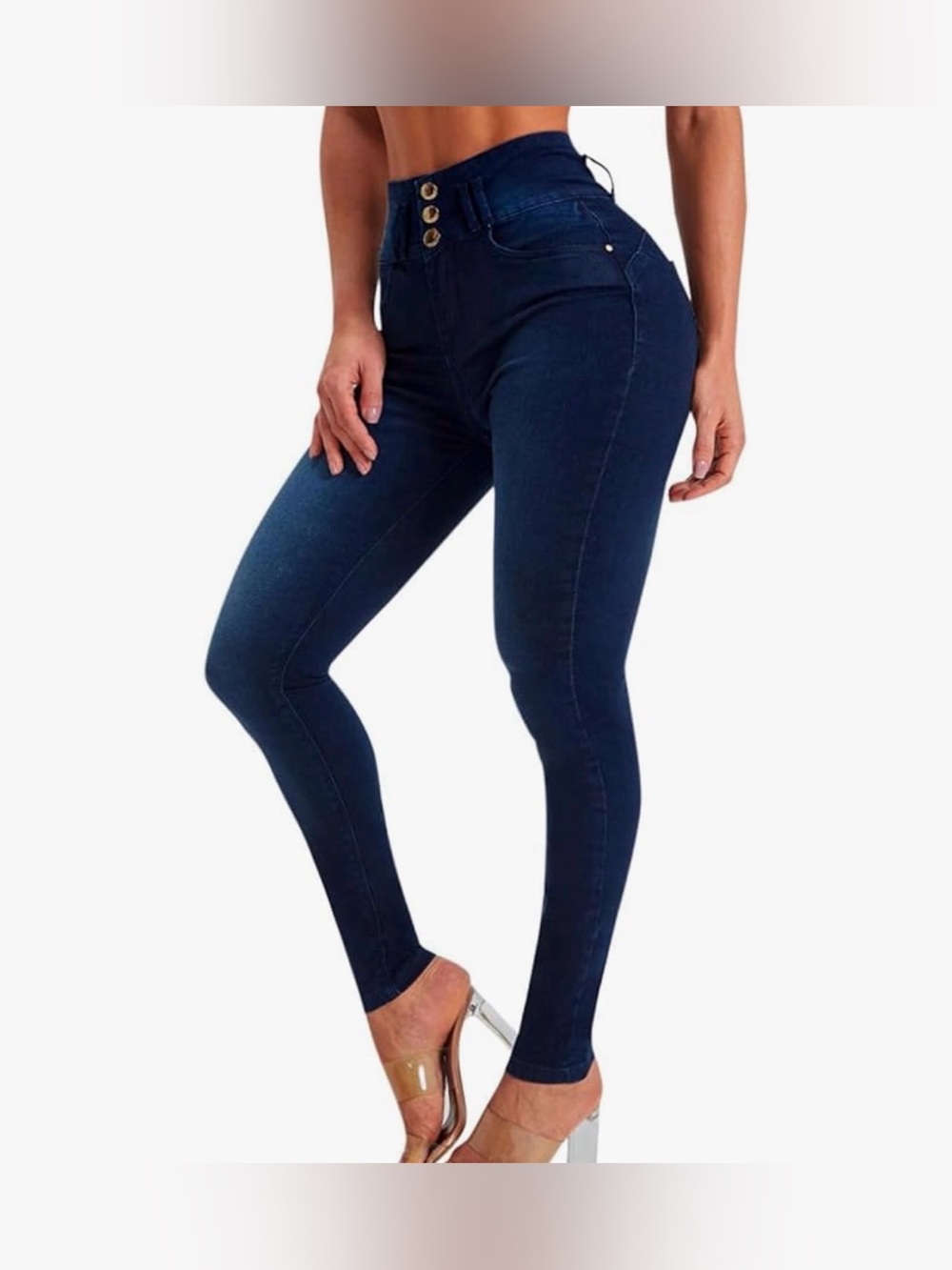 Pasion High-Rise Dark Blue Women’s Skinny Jeans